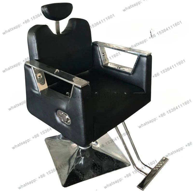 

Chair can be reclined and lifted high-end hair salon special hair cutting stool shaving recliner