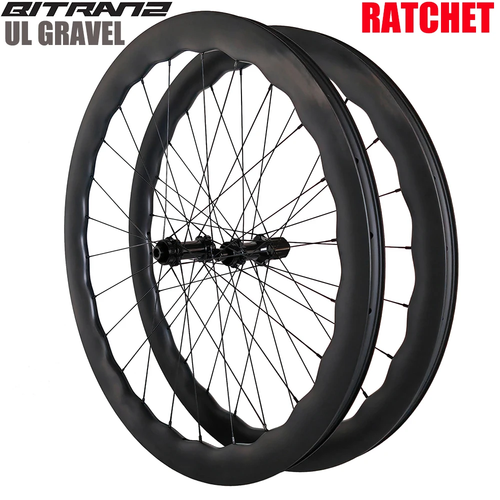 Ratchet HG XDR Road Gravel Bike Wheelset 4550 5560 Wave Shape 28mm Width Clincher Tubeless Light Bicycle Wheels 24h Disc Brake