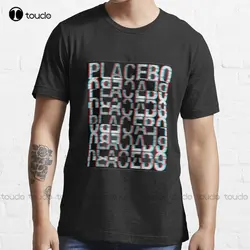 Placebo Glitch Design Funny On An Halloween T-Shirt Work Shirts Custom Aldult Teen Unisex Digital Printing Tee Shirts Xs-5Xl New