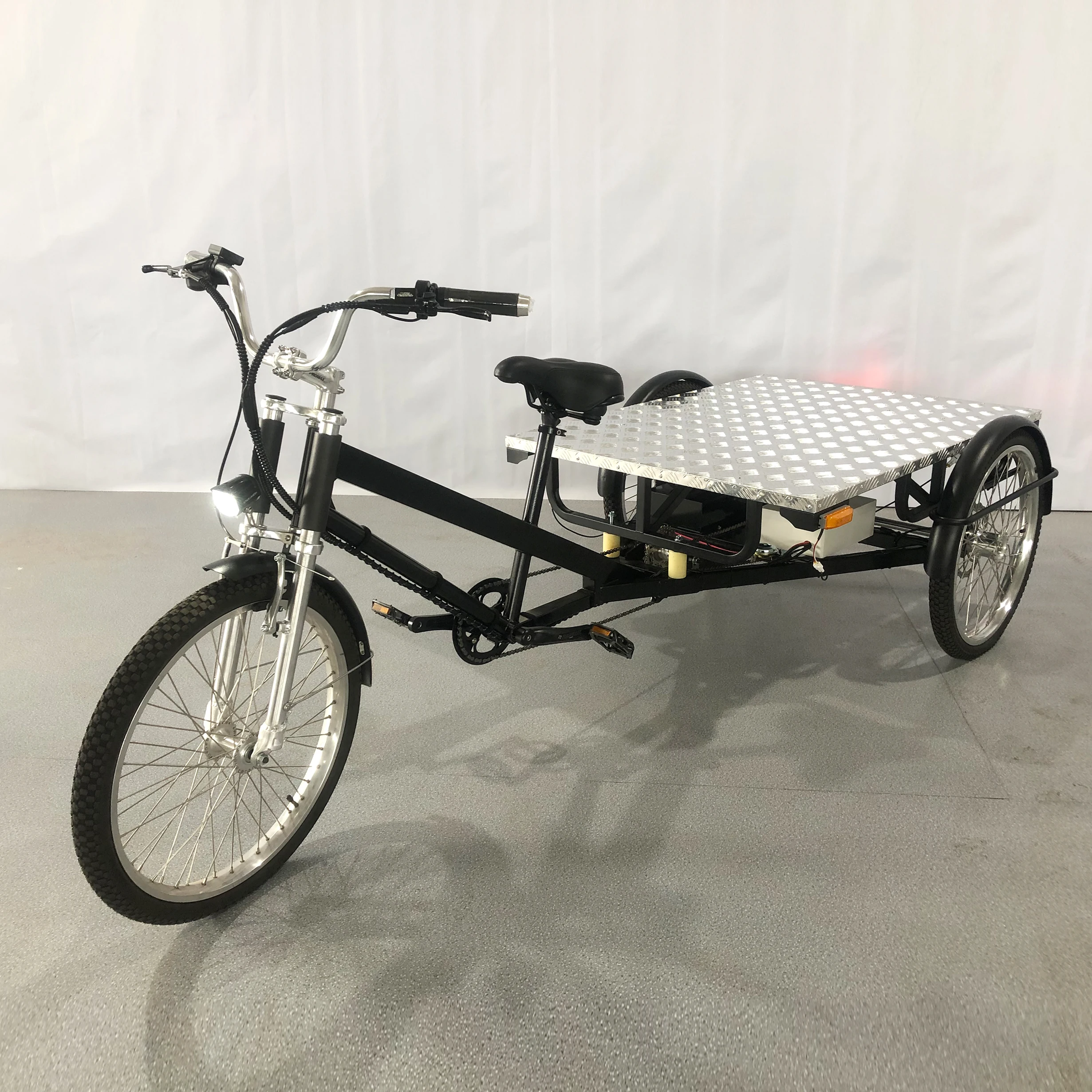 Ester delivery flatbed tricycle, electric flatbed tricycle transport