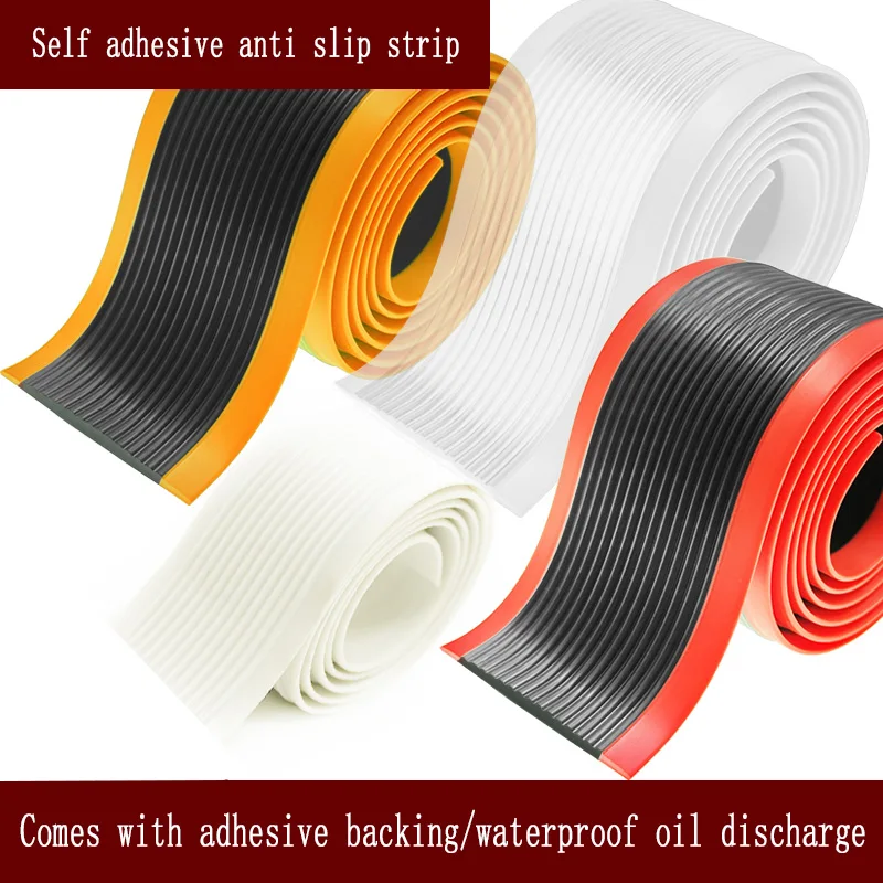 1M Staircase Anti Slip Strip Step Edge Ceramic Tile Marble Strip Floor Slope  Aisle Pressure Adhesive Strip Self-Adhesive