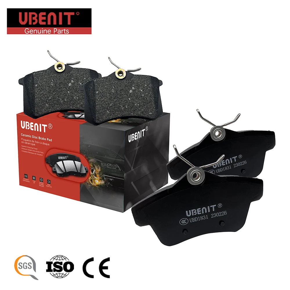 

UBENIT 4PCS High-Performance Fast Braking System Peugeot3008 1.6T 2.0L Automotive Parts Vulnerable Parts Rear Ceramic Brake Pads