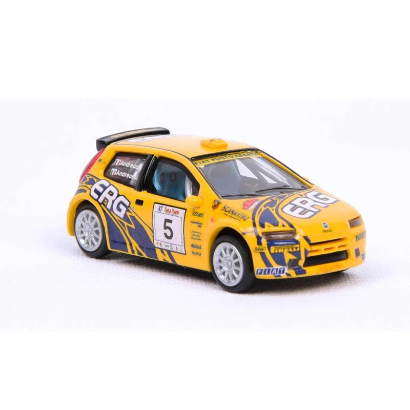 1:87 Handmade Punto Rally 2003 Plastic Car Model High-quality simulation Classic Car Model For Collection Decoration