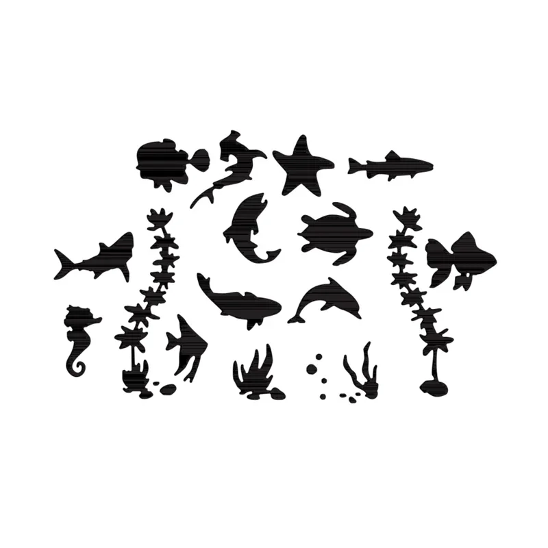 

16pcs Lovely Sea Animals Plant For DIY Scrapbooking Album Paper Cards Making Decorative Crafts Embossing Die Cuts 2021 new