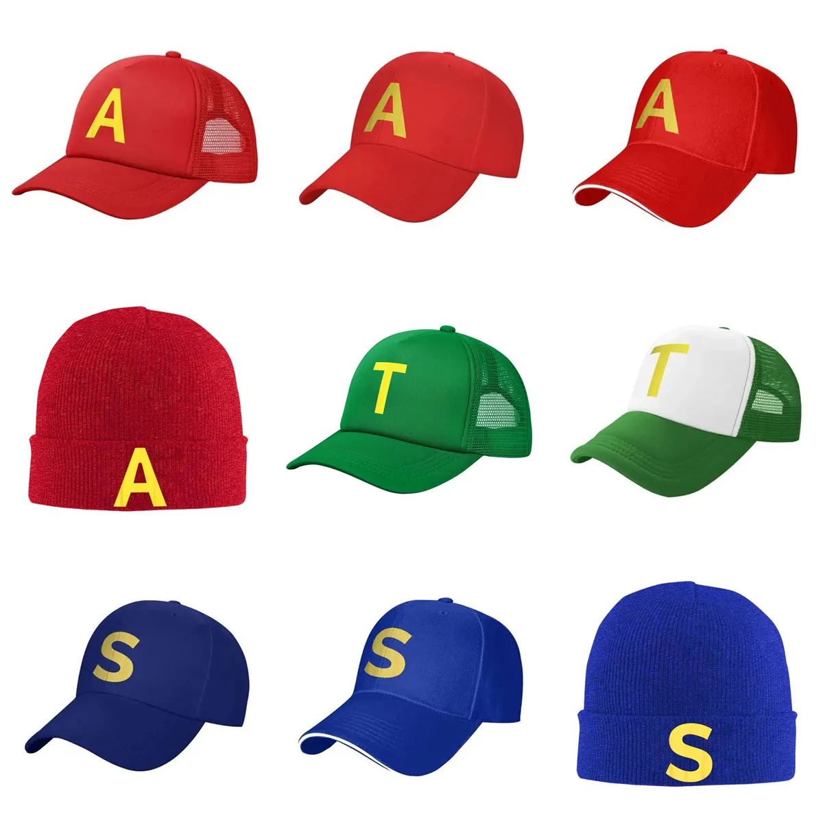 A-Alvin and the Chipmunks The Squeakquel A Mesh Baseball Cap Men Women Hip-Hop Trucker Worker Hats Summer Autumn Sun Caps