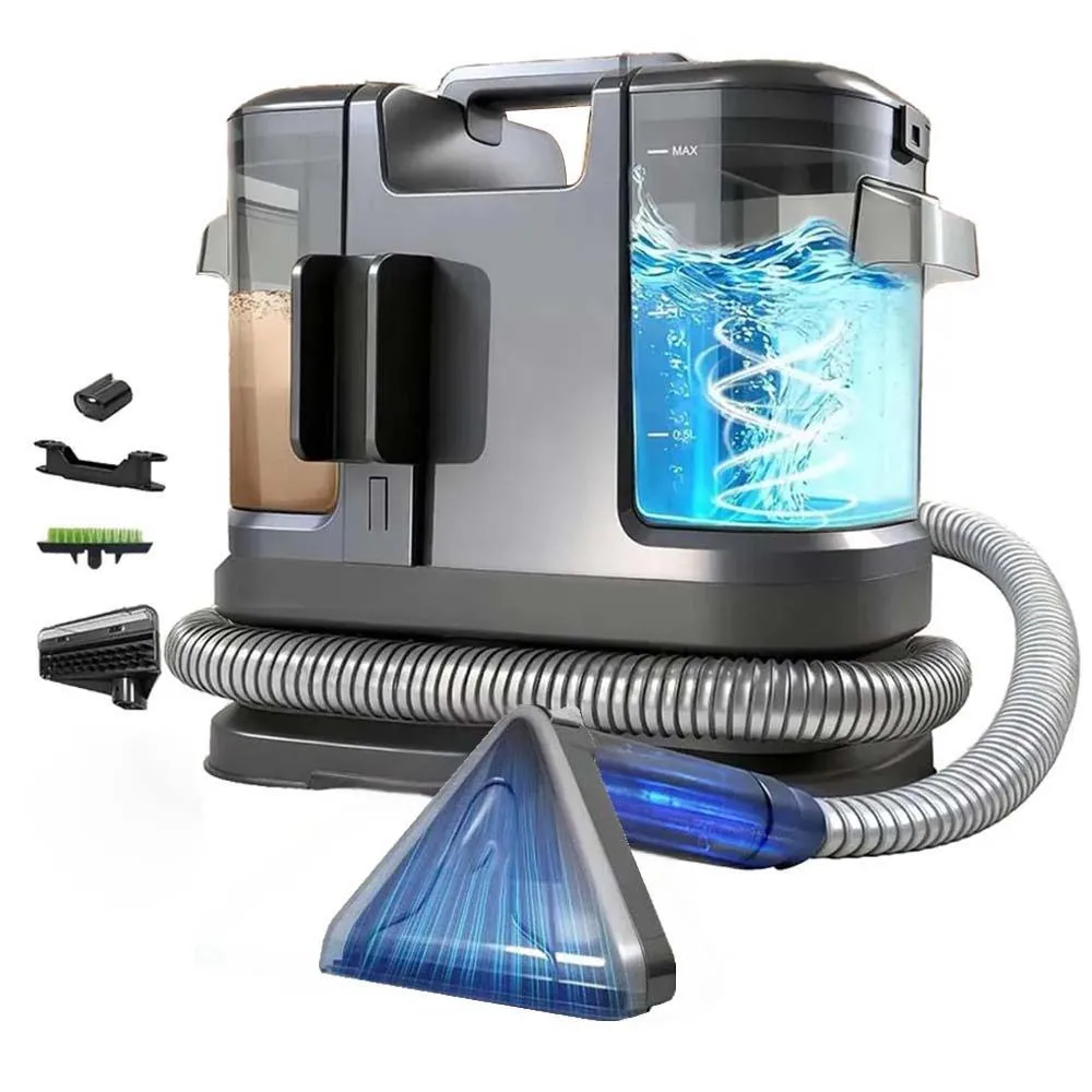 Powerful Upholstery & Carpet Cleaner Machine Dual Tanks, Pet-Friendly Design