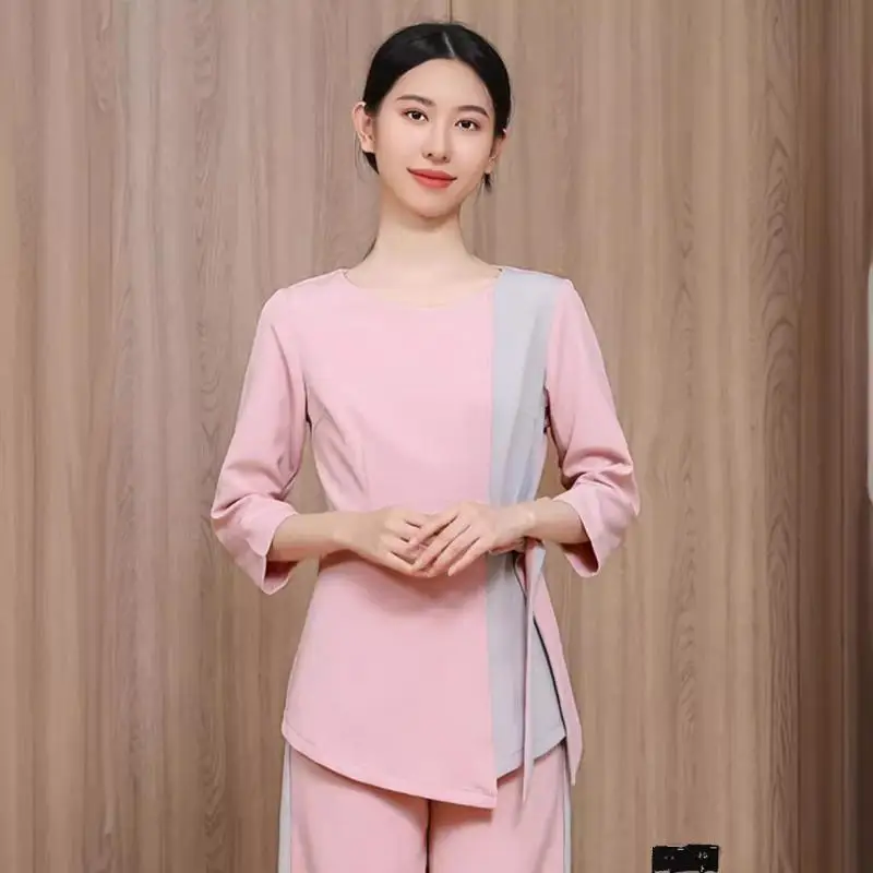 ladies'-beauty-spa-spa-uniform-caregiver-korean-professional-massage-technician-uniform-nail-art-foot-bath-sauna-attendant-set