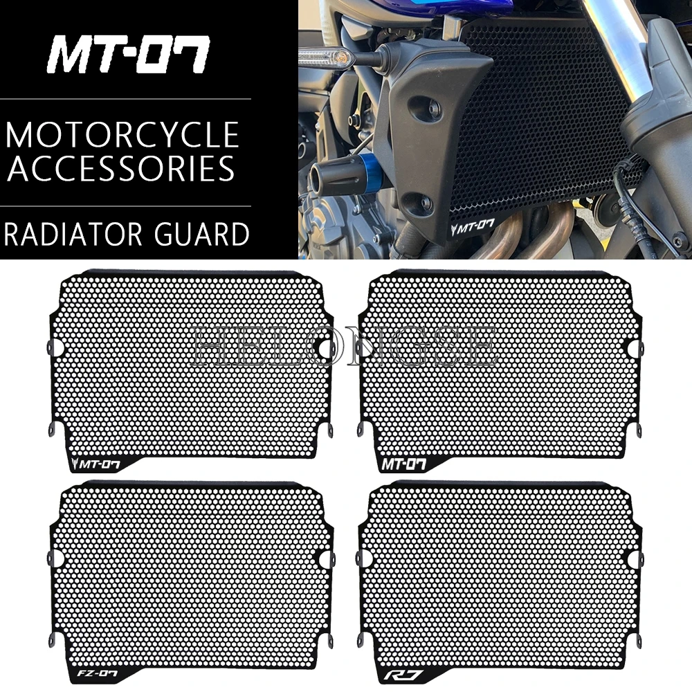 

MT07 2024 Radiator Grille Cover For YAMAHA MT07 MT-07 MT FZ 07 Motorcycle Guard Protection 2013-2018 2019 2020 2021 2022 2023