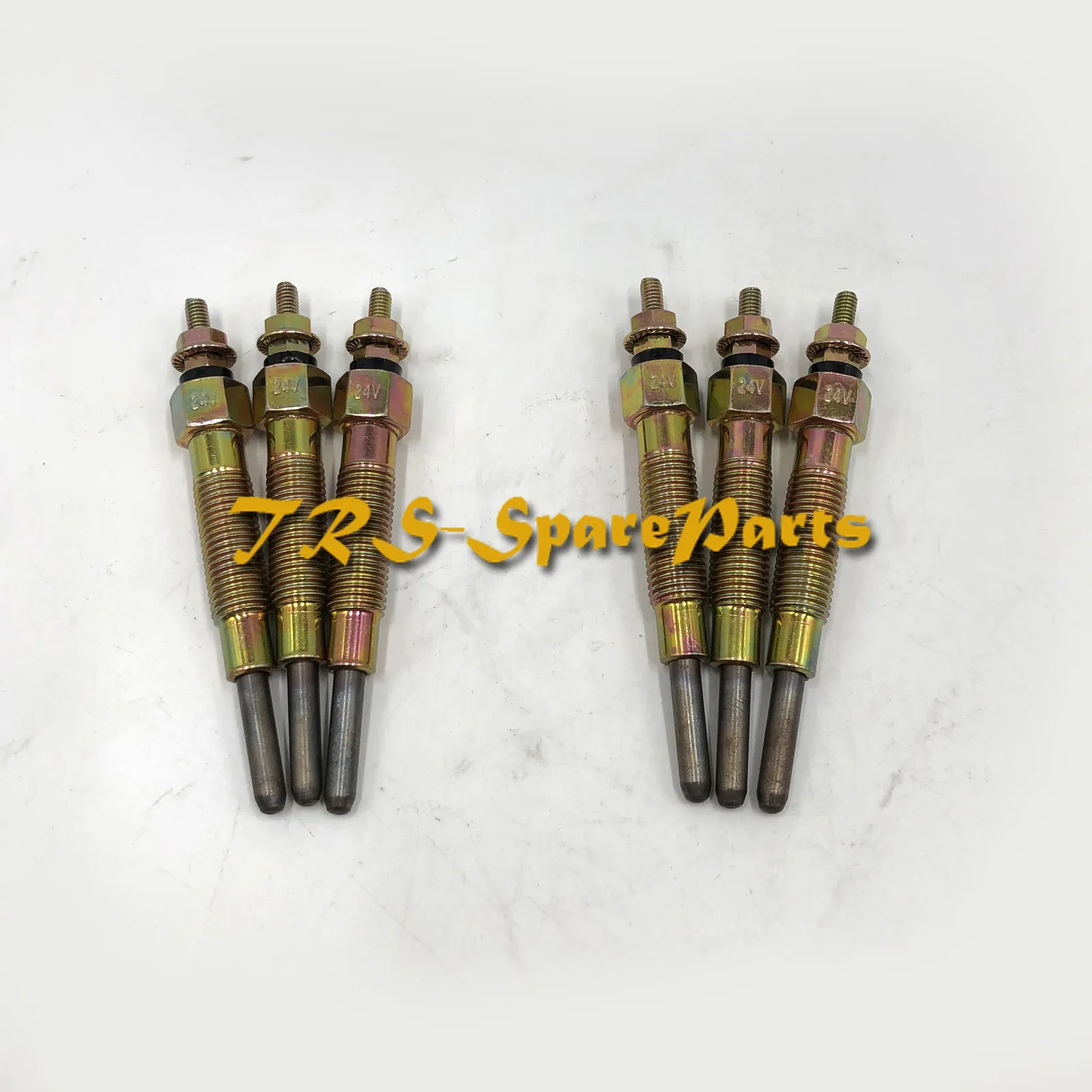 6X Glow Plugs 11065-10T01 for Nissan Patrol GR Y60 4.2D Engine TD42