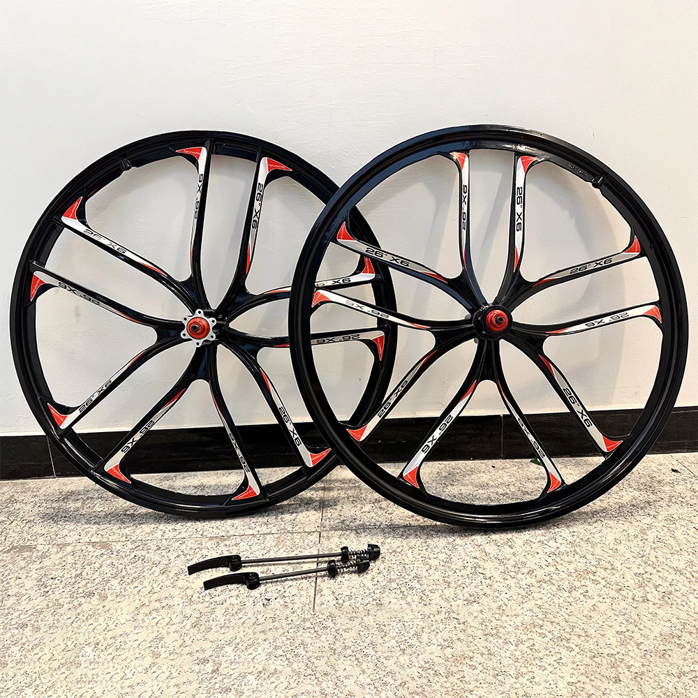 26 x 3 bicycle wheels SE Bikes Chicane Red/Black / 26" these durable aluminum rims come with chrome SE Bikes 26" x 3.5"
