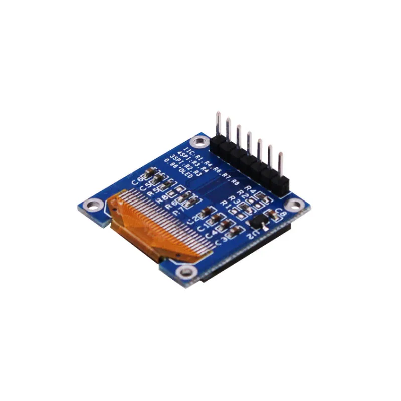 0.96inch Blue LCD blue and yellow two-color 12864 serial port module screen 0.96 OLED Display for Arduino