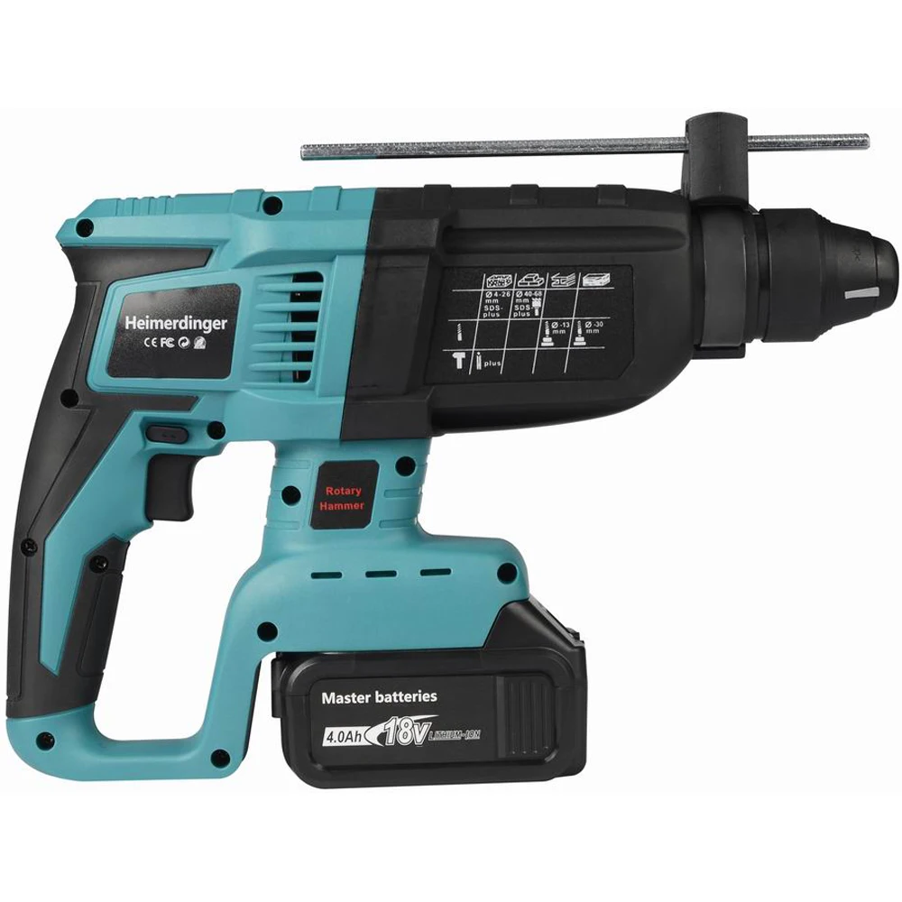 18V rechargeable lithium battery powered brushless cordless rotary hammer drill electric Hammer impact drill