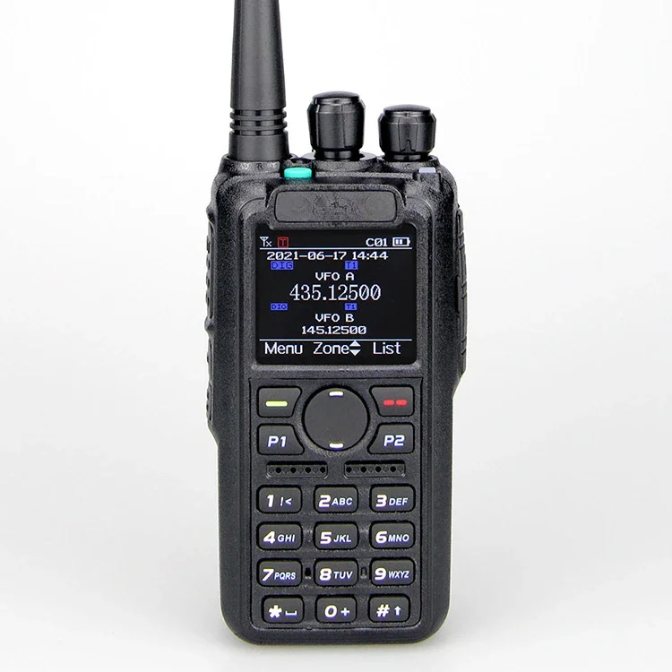 Anytone AT-D878UVII Plus DMR Dual-band Two-Way Radio Aes256 Digitally Encrypted Gps Handheld Portable Walkie-Talkie Long Range