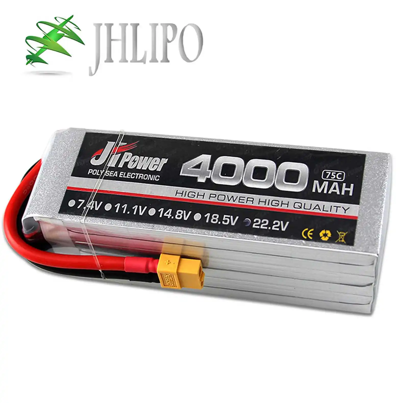 JH Power 2S 3S 4S 5S 6S 7S 8S akumulator do RC LiPo 7.4V 11.1V 14.8V 18.5V 22.2V 4000mAh 35C 75C dla RC helikopter łódź RC Drone