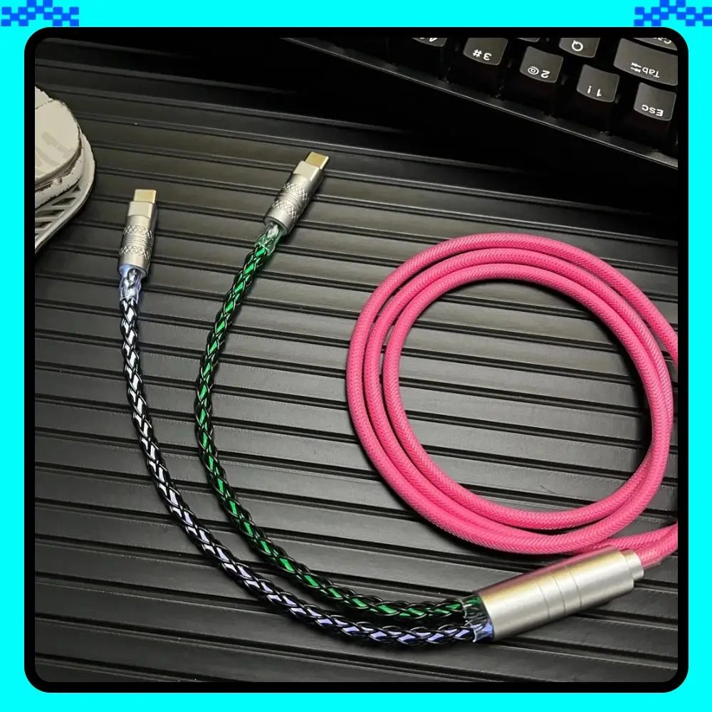 

Подсветка с магнитным управлением 8k поддерживает двойной кабель для клавиатуры с магнитной осью 1 в 2, тип C, кабель для механической клавиатуры от USB до типа C