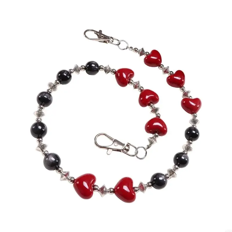 القلب مطرز السراويل سلسلة الشرير موضوع الجينز سلسلة الخصر مجوهرات للمراهقين الكبار #2