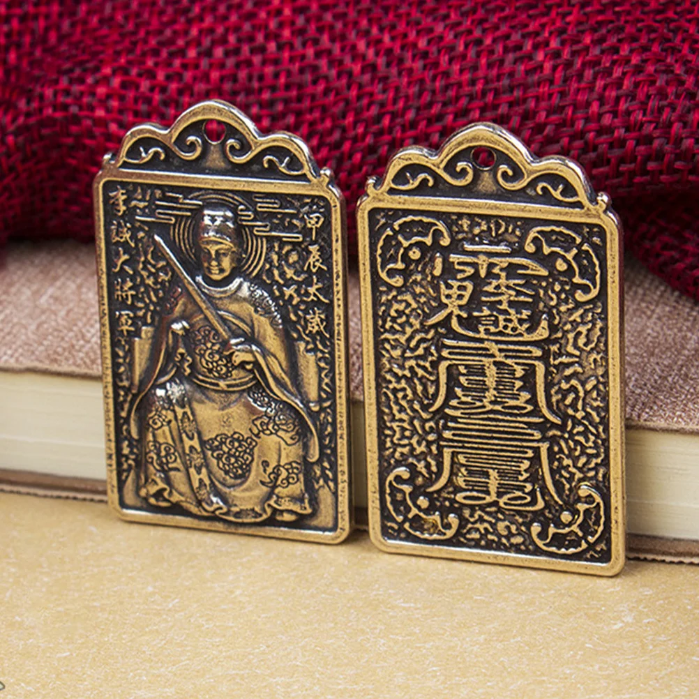 

Taisui Token Copper Alloy Pendant Design Keychain Hanging Decor Fengshui Charm Ornament Taisui Pendant