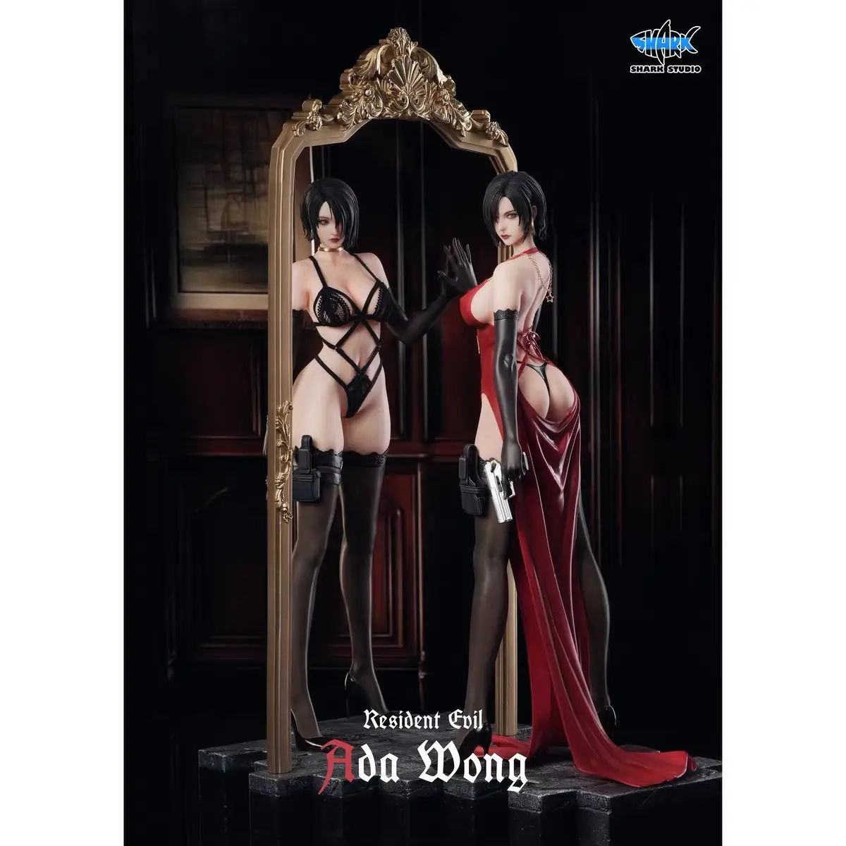 Hot-Presale 50 سنتيمتر الشر المقيم شخصيات كرتونية 1/4 آدا وونغ الشكل بولي كلوريد الفينيل تمثال مثير فتاة نموذج سطح المكتب جمع الهدايا اللعب #4