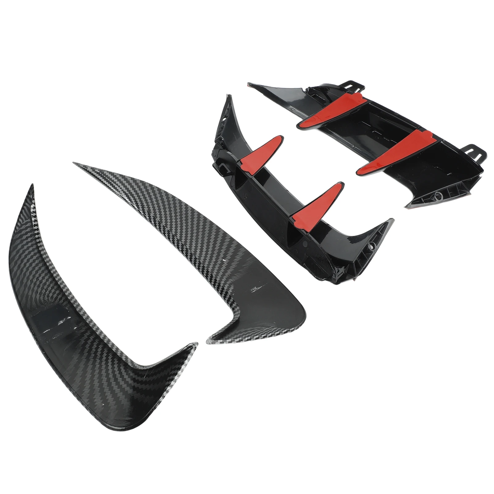 Car Rear Bumper Spoiler Splitter Trim Canards Bodykit Trims For Mercedes For A-Class W177 A200 A220 Automotive Accessories