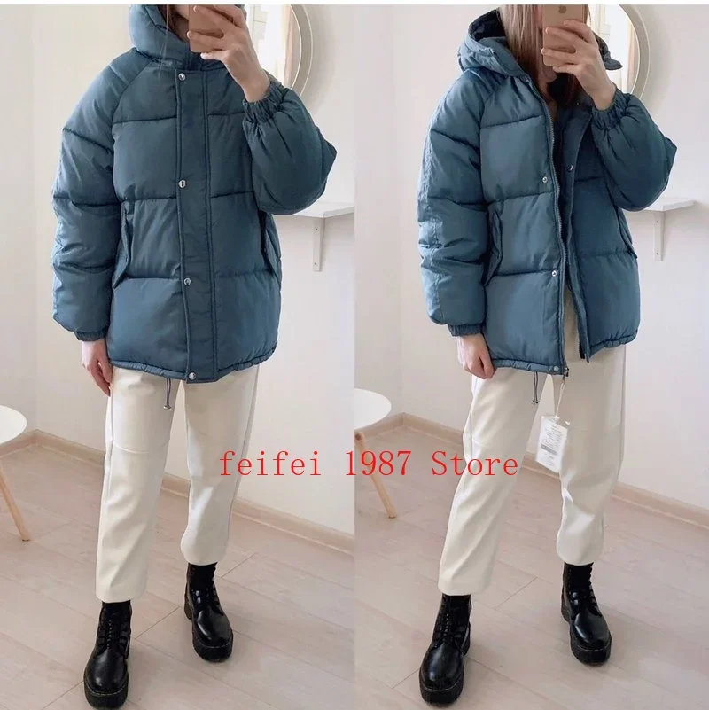 2020 New Short Purple Cotton-Padded Clothes Quilted Cotton Cloth Cotton-Padded Jacket Female Loose down Coat Winter