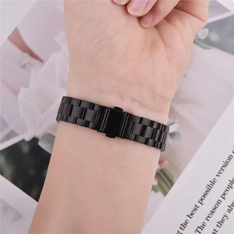 حزام من الفولاذ المقاوم للصدأ لـ Mi Band 8 9 حزام ساعة Correa لـ Xiaomi Mi Band 8 سوار معصم معدني Miband 8 9 حزام مغناطيسي