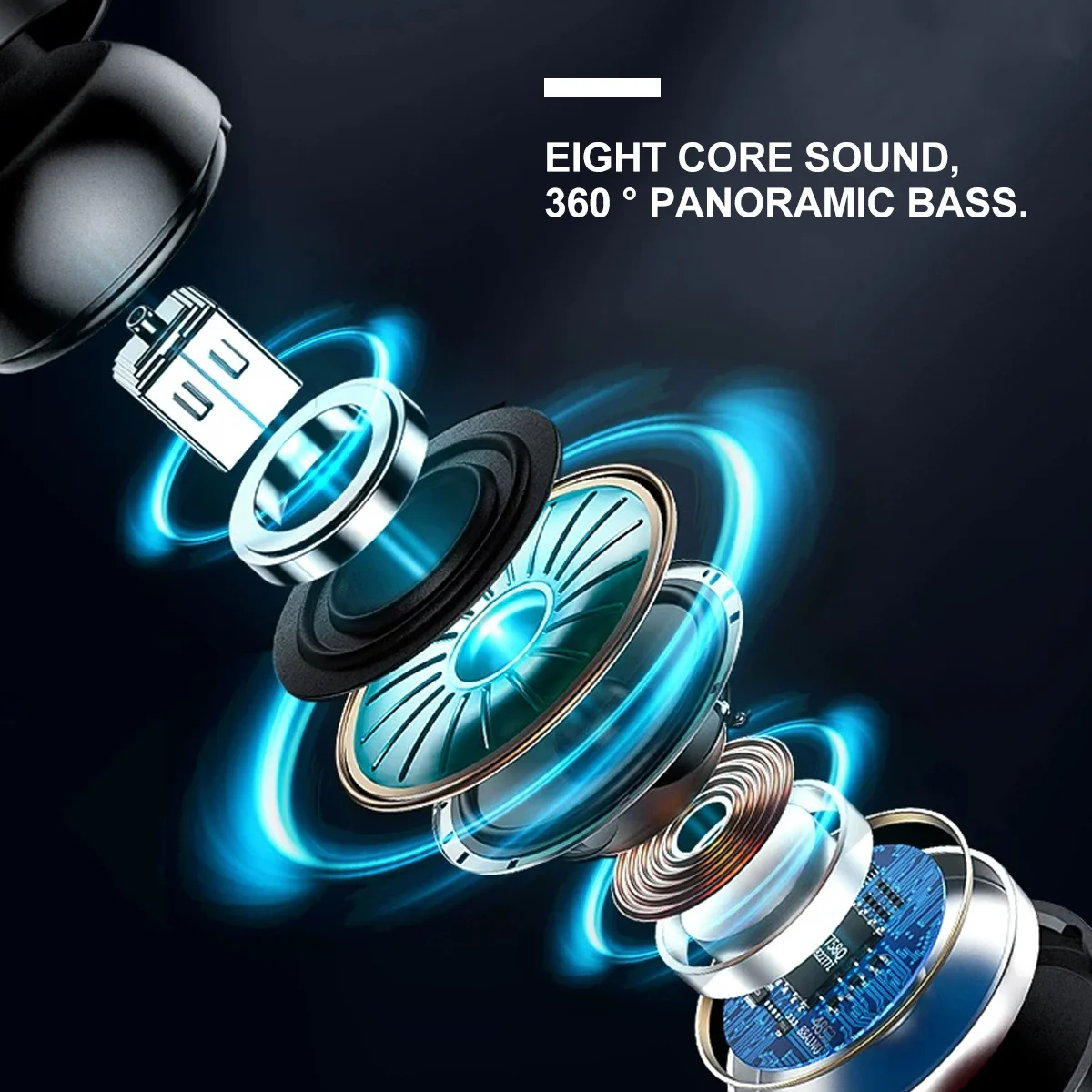 

In-Ear Earphones Type Bass Hifi Stereo Sound Sweat-Proof Lightweight Comfort Fit For Type-C Smartphones Rose Gold