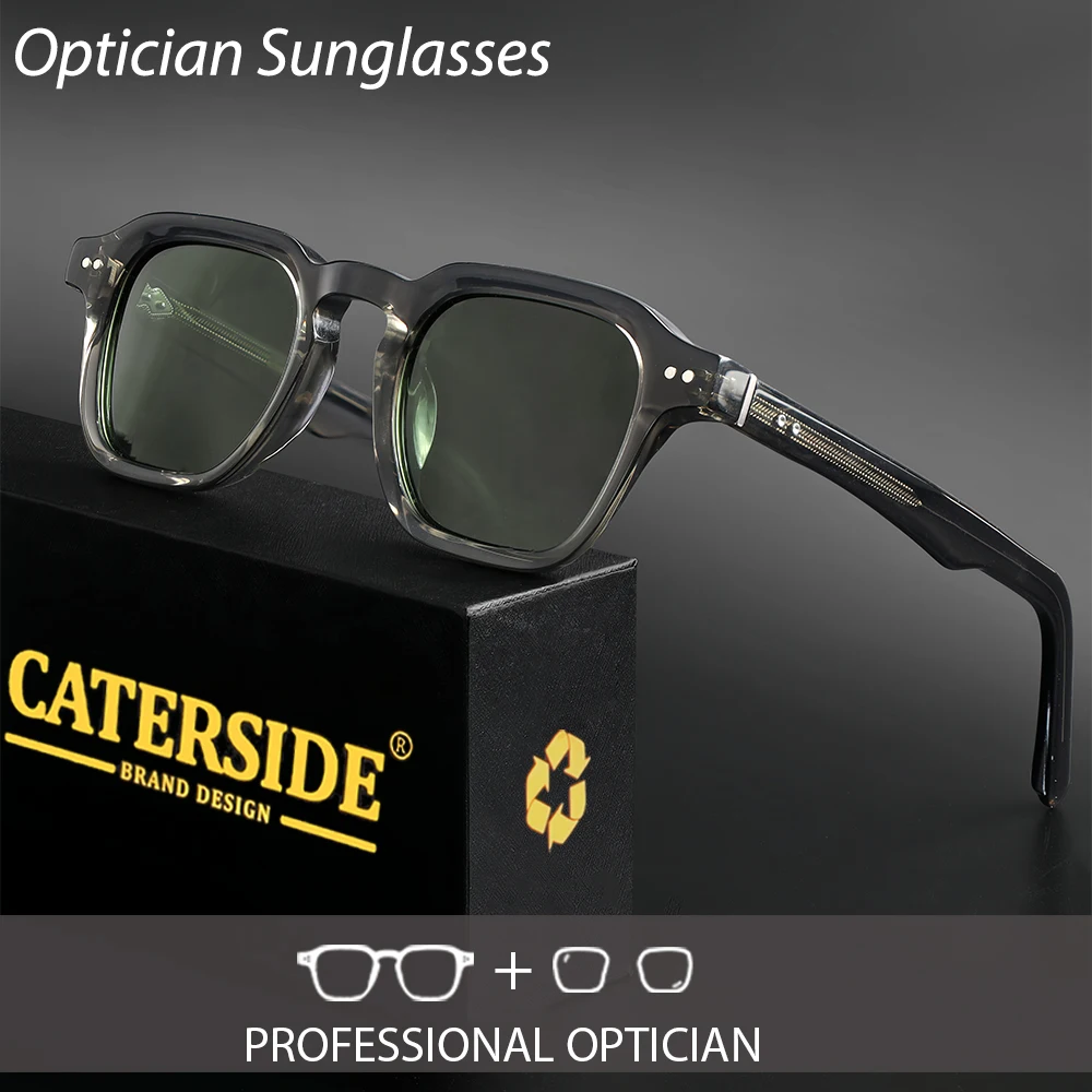 

CATERSIDE классические мужские оптические солнцезащитные очки высокого качества в ацетатной оправе по рецепту очки по индивидуальному заказу женские уличные очки