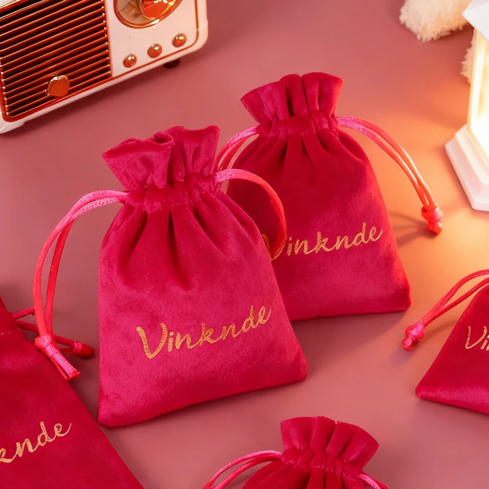 

Бархатная сумка на заказ с шнурком для хранения ювелирных изделий, электроники, чехол для мобильного телефона, наушников, органайзер для духов, мешок из мягкой ткани