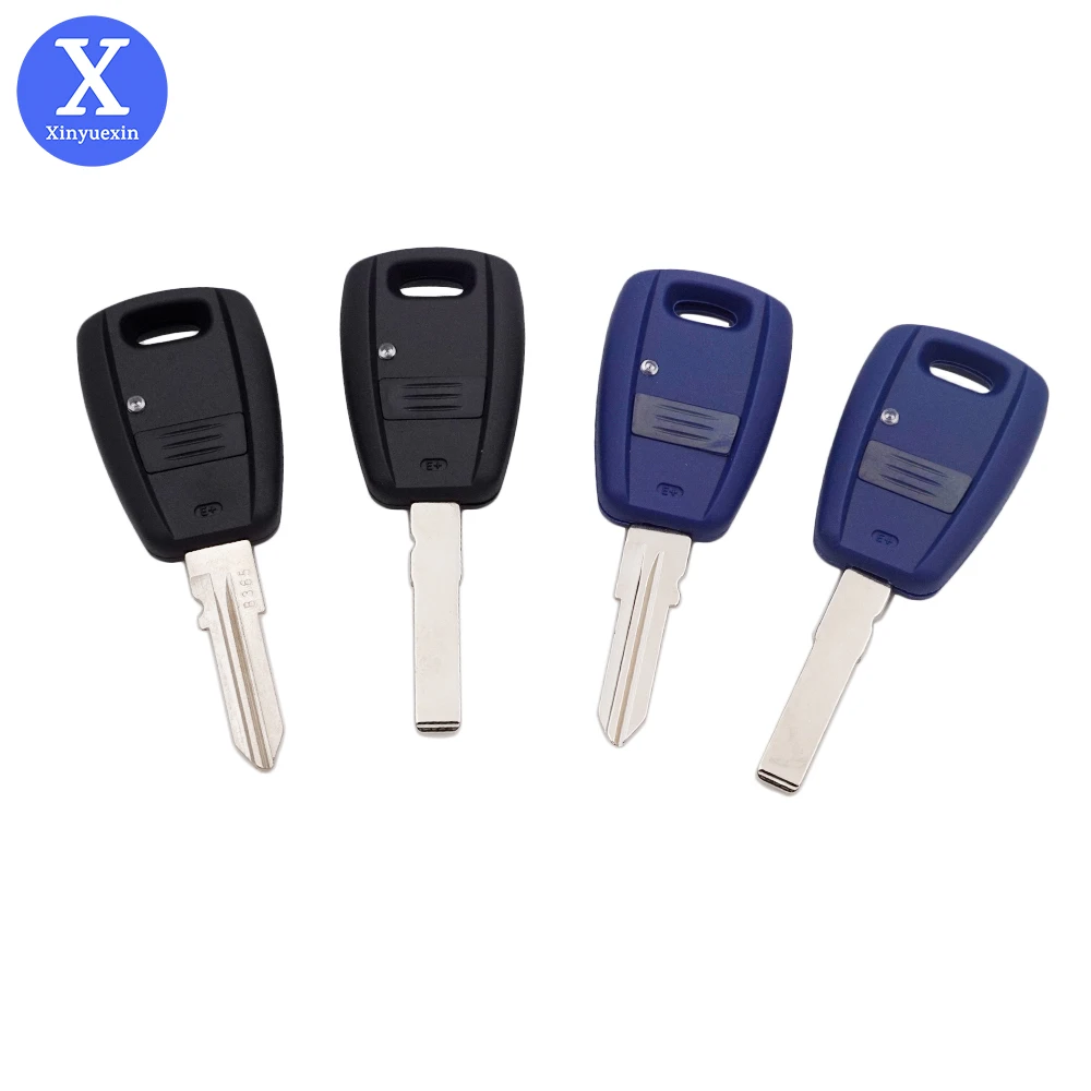 

Xinyuexin 1 Button Blue Black Key for Fiat Punto Bravo Doblo Palio Albea Remote Car Key Shell ID48 Chip 433Mhz GT15R/Sip22