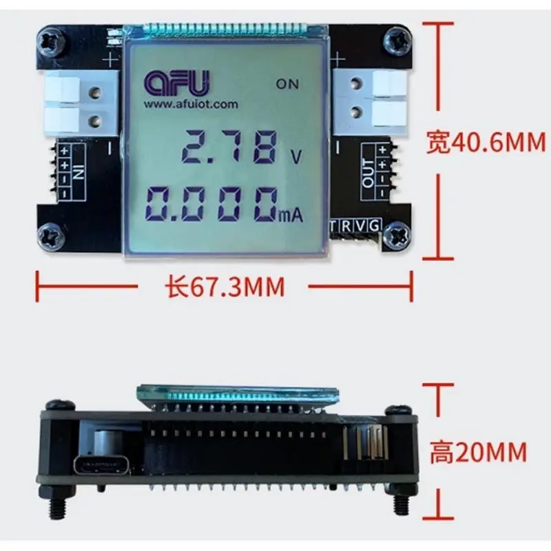 High-precision Large-screen Current and Voltage Measuring Instrument Power Meter Dual Display Voltmeter Ammeter