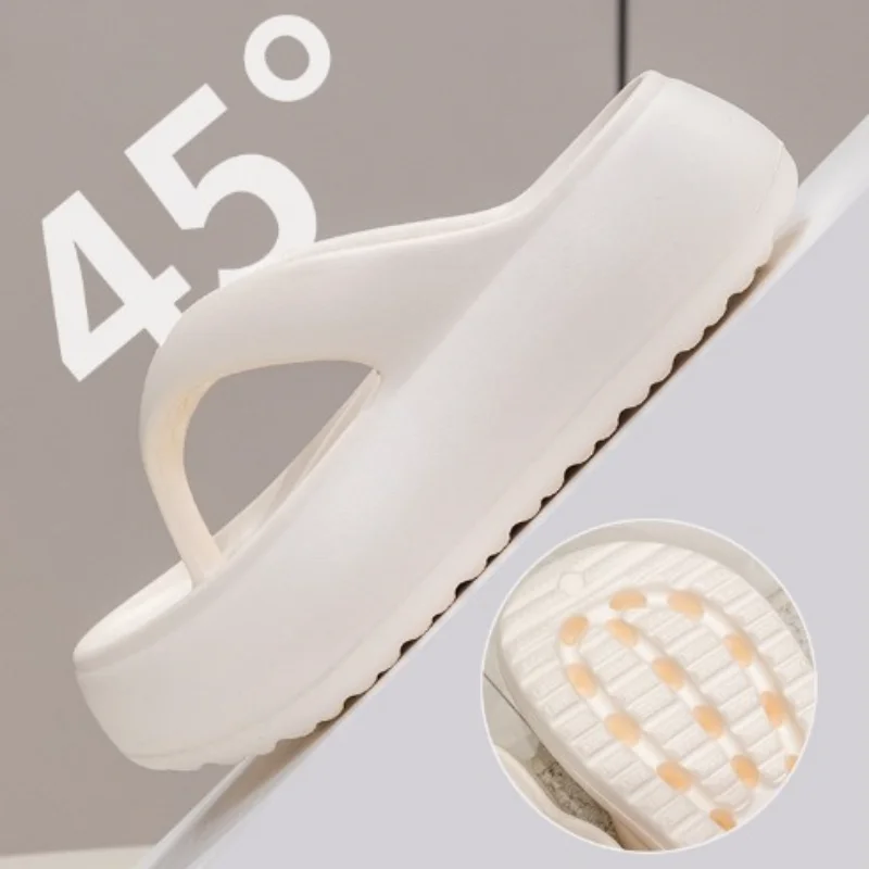 Popular Chunky Platform Clip Toe Sandals 2025 Women New Thick Bottom Slip On Silppers EVA Anti-odorant Sandalias De Mujer 5cm