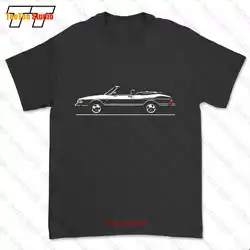 Saab 900 Cabrio Fans Cabriolet Turbo Convertible T-shirt Tee WO9Q