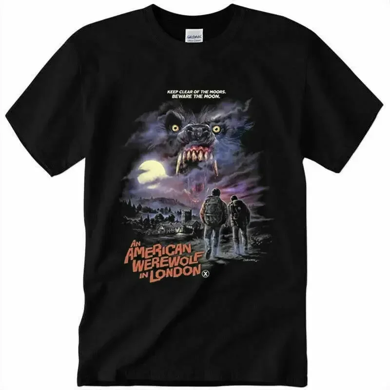Ein amerikanischer Werwolf in London, lässiges Kurzarm-T-Shirt für Herren, Größe S 5Xl