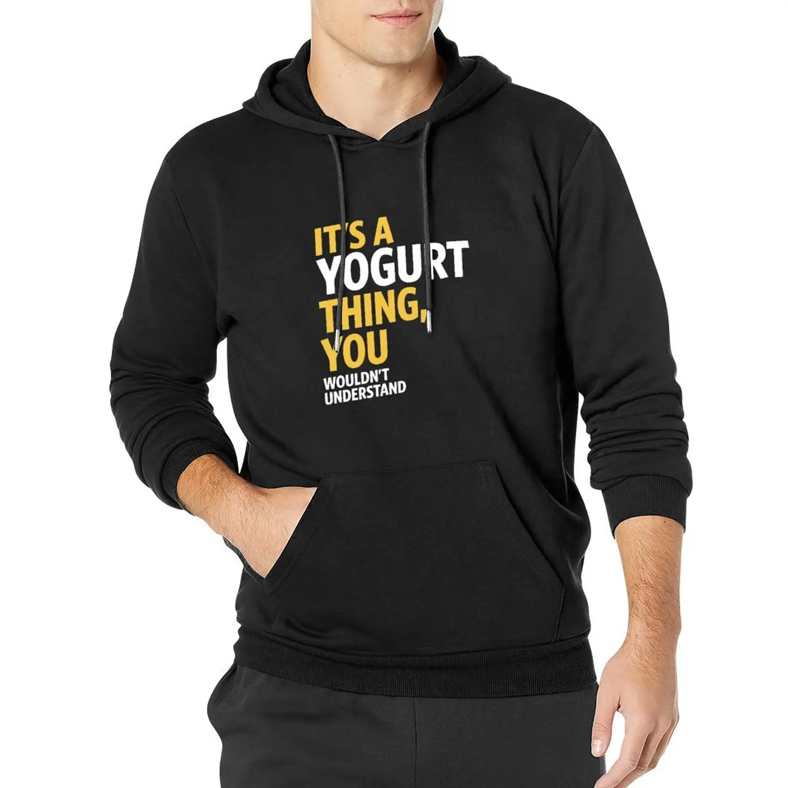 Yogurt Thing Pullover Hoodie male clothes autumn japanese style designer hoodies