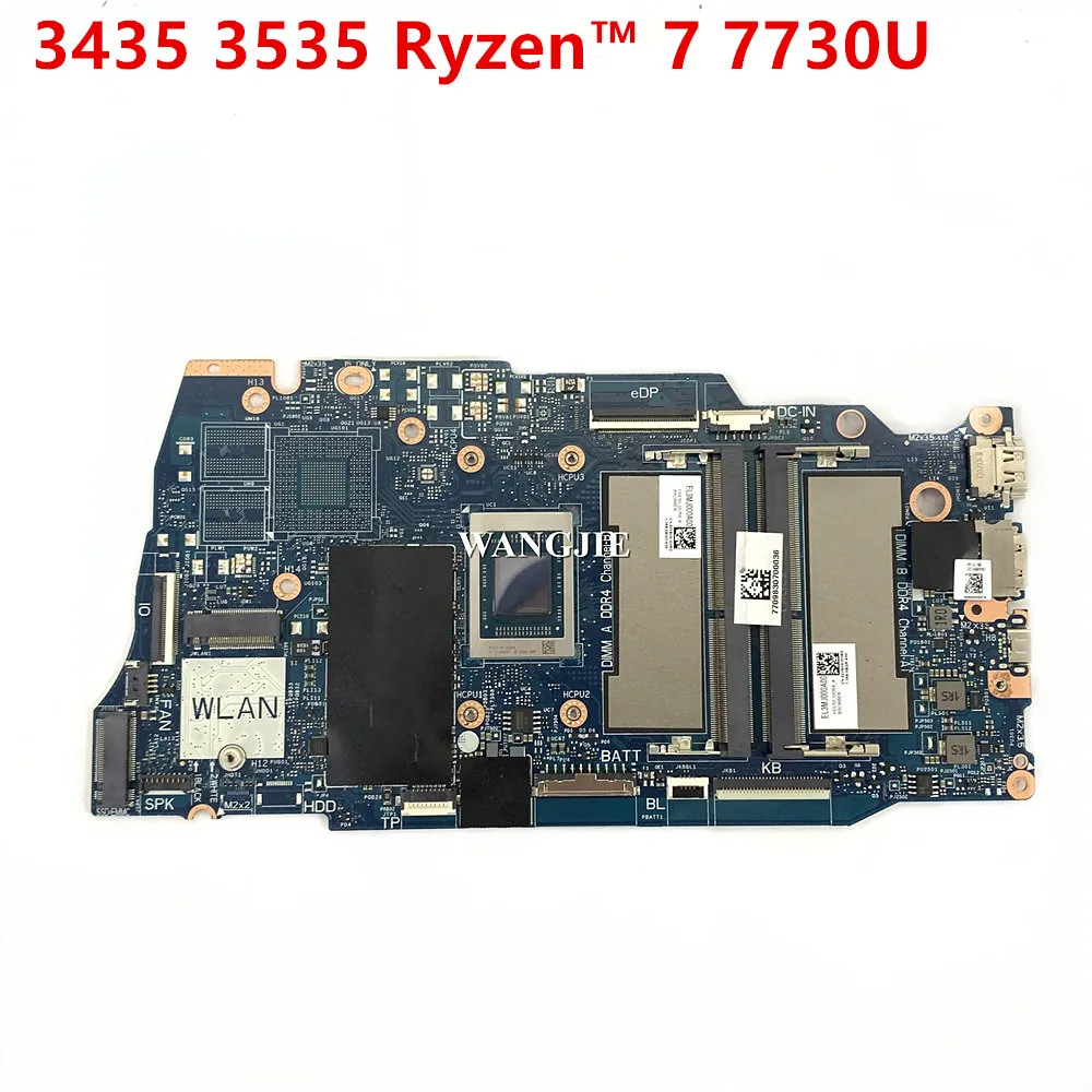 CN-0HNWG1 0HNWG1 For Dell inspiron 3435 3535 Laptop Motherboard LA-M36AP With R7 7730U CPU 100% Working