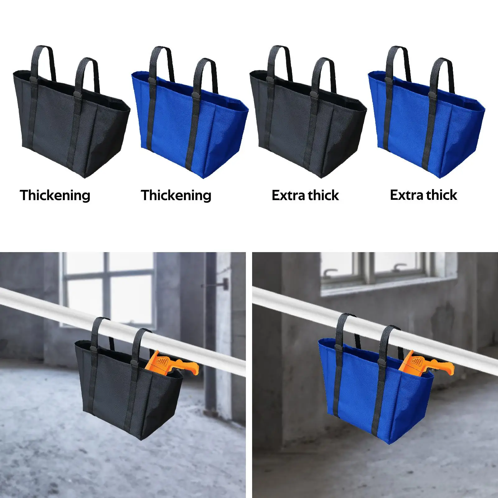 

Сумка для инструментов для лестницы Держатель для инструментов для лестницы Компактный, простой в установке, стремянки из ткани Оксфорд, сумка для хранения бытовых принадлежностей