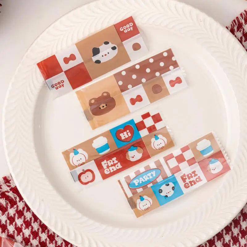 100 Uds. Bolsa de embalaje de azúcar de turrón, máquina de papel para dulces, bolsas de sellado, papel, azúcar, almendra, sal marina, bolsas para hornear, Cajas y bolsas de regalo