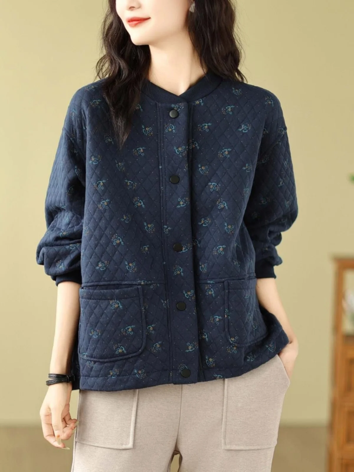 

Plus Size Faionable Casual Baseball Jaet Women's Sweatirt Coat Warmth Comfortable Large Size Commute Sle Long Sve Top