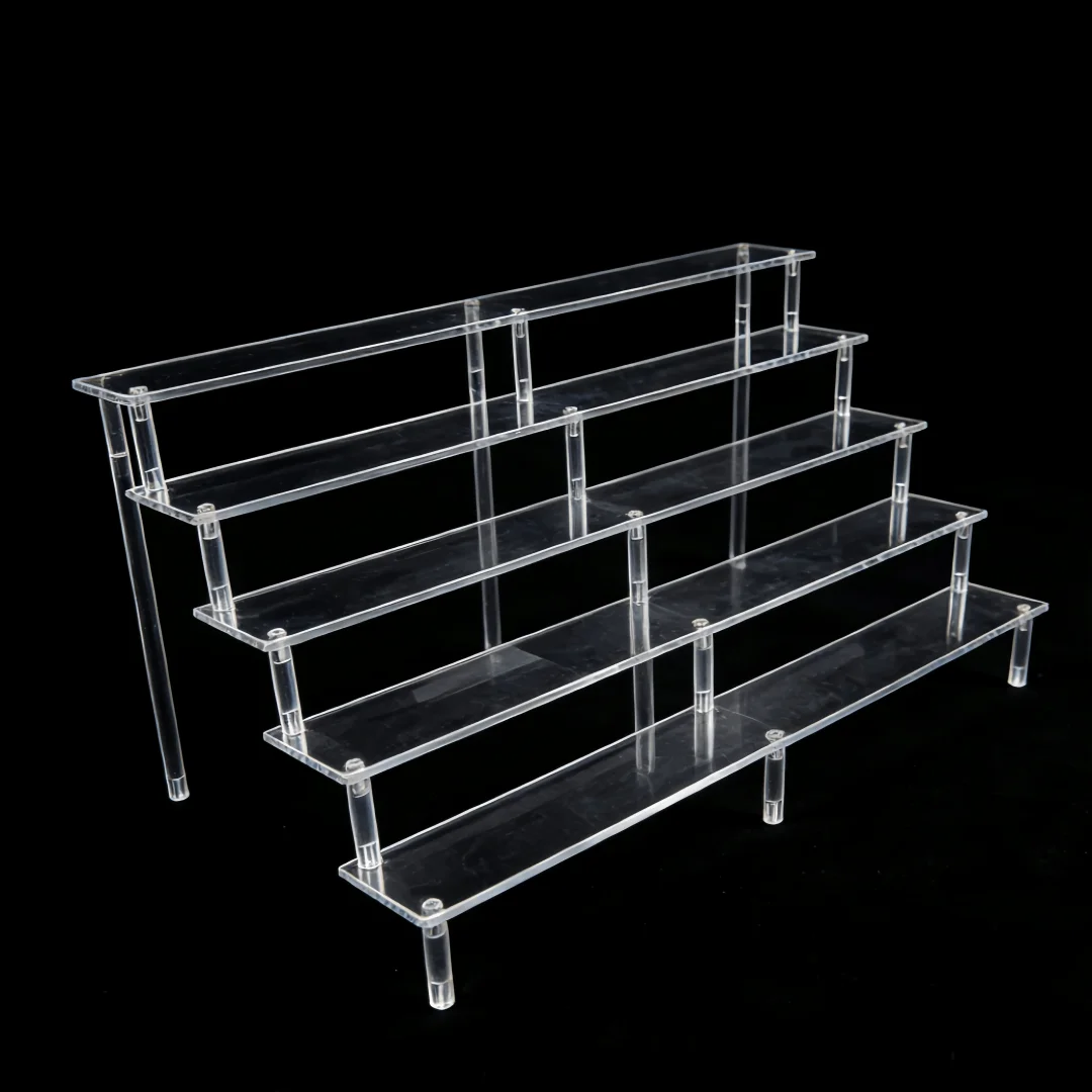 

A Set Of Multi-Functional Acrylic Display Stand, Used For Placing Jewelry, Collectibles, Multifunctional Display Stand For Steps