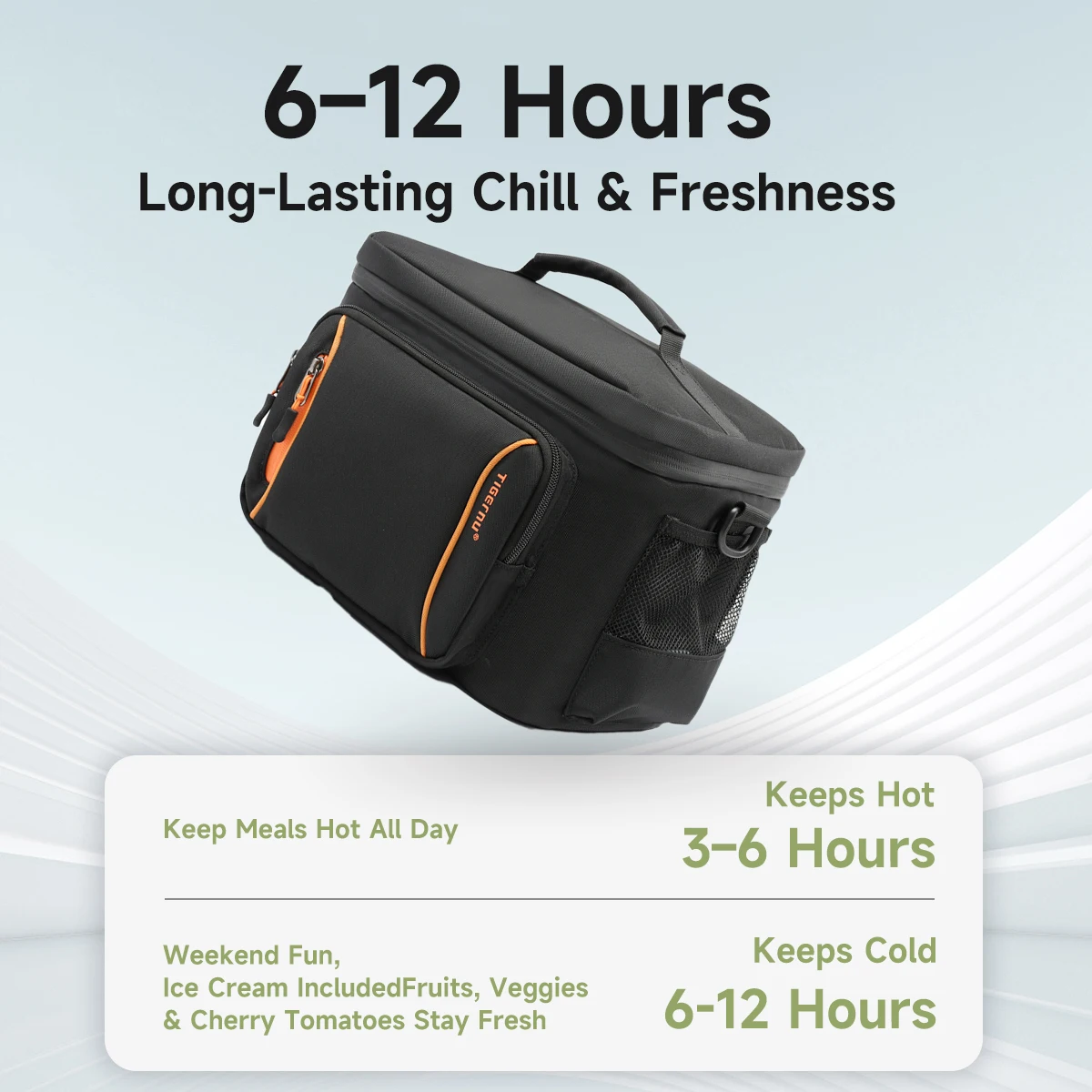 أكياس الغداء Tigernu ل معزول مانعة للتسرب حقيبة للحفاظ على البرودة مقاوم للماء حقيبة نسائية حزمة الجليد حقيبة التخزين الباردة نزهة صناديق الغداء المدرسة #5
