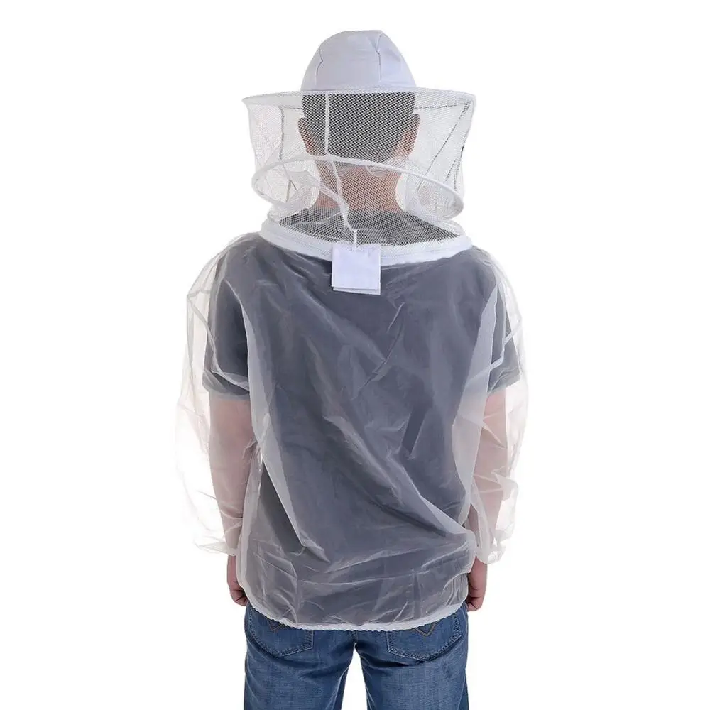 Hat Mesh Smock Beekeepers Beekeeping Anti-Bee Half Body Protective Clothes Transparent Breathable Anti Bite Beekeeping Top