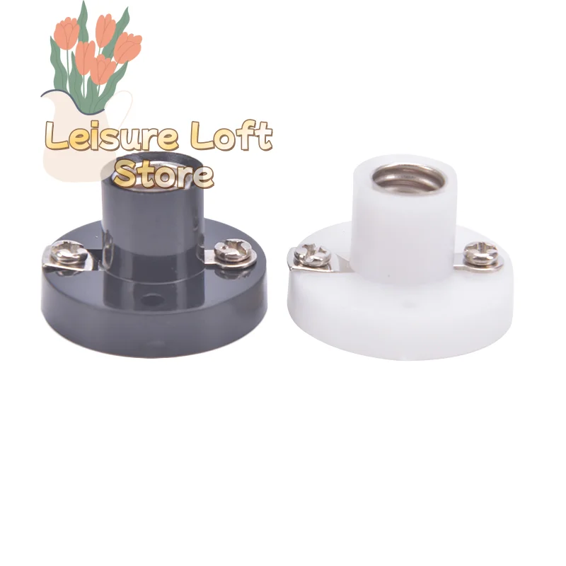 

E10 Screw Base for Experiments Flat Lamp Holder for Physics Circuits&Science Projects Solderable Terminals,DIY ElectricalTesting