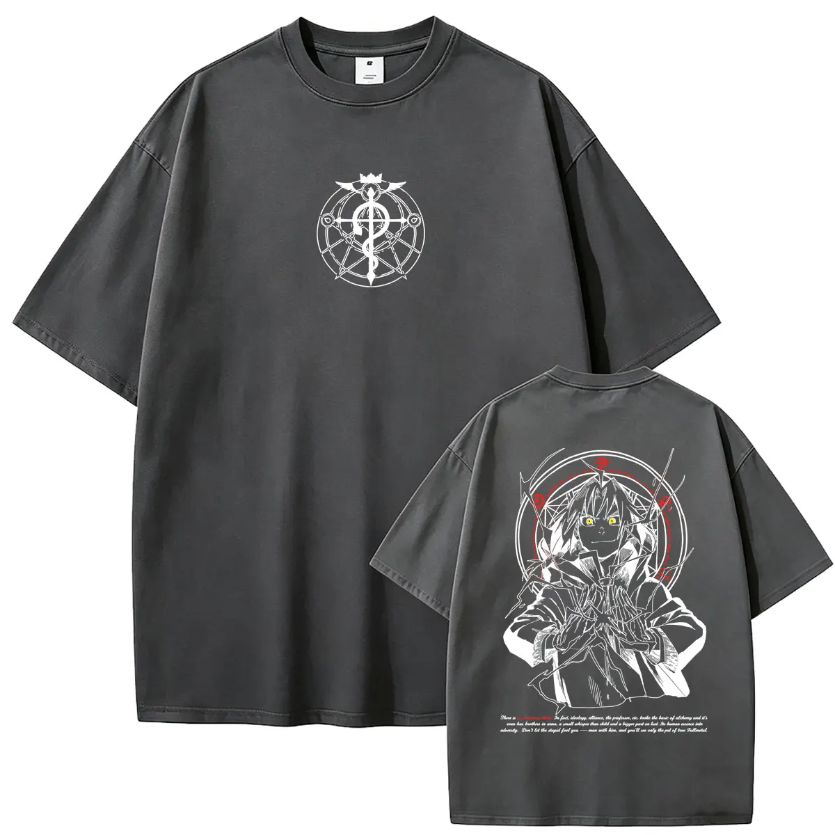 Anime Fullmetal Alchemist T-shirt Manga Edward Elric Graphic T Shirts Summer Men Women Fashion Casual Soft Cotton Tshirt Tops