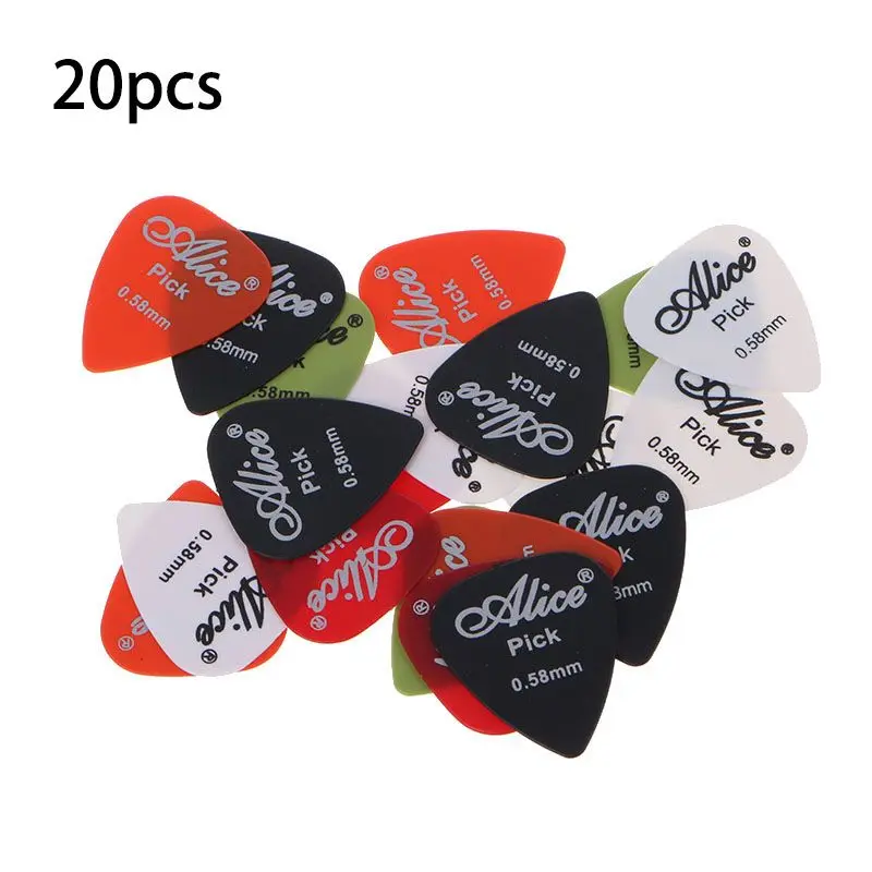 Smooth Nylon Guitar Picks, Plectrum, Durable Plectrum, 20PCs, 0.58mm