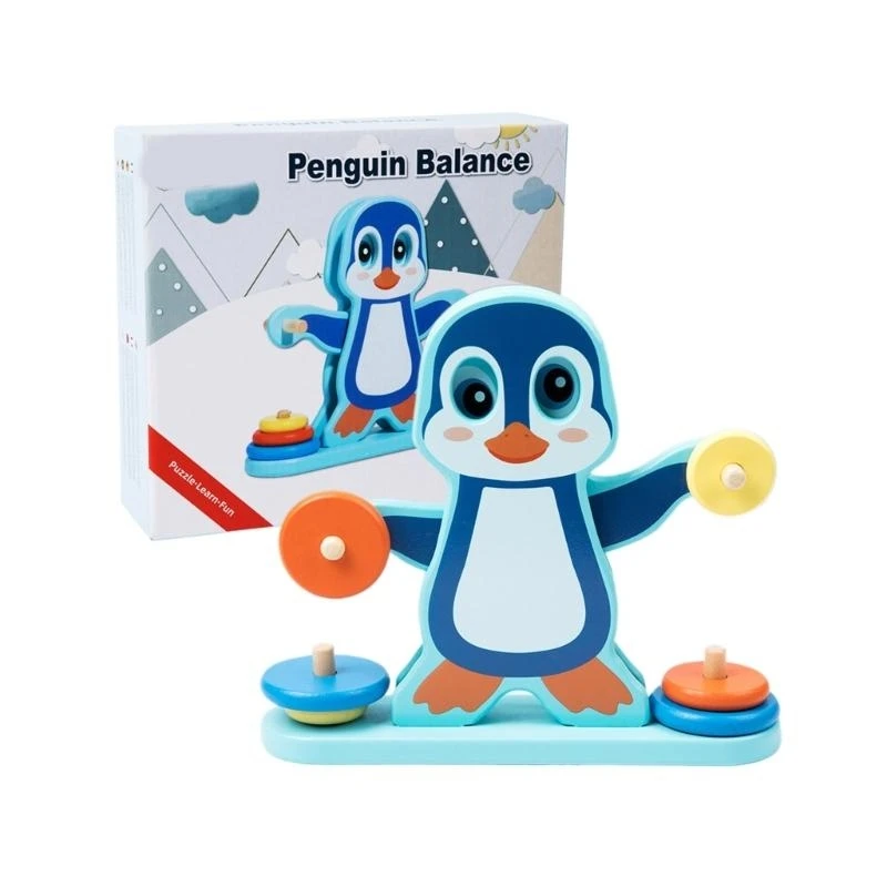 090B Child Penguins Scale Toy Balance Training Toy Toddler Hand Eye Coordination Toy