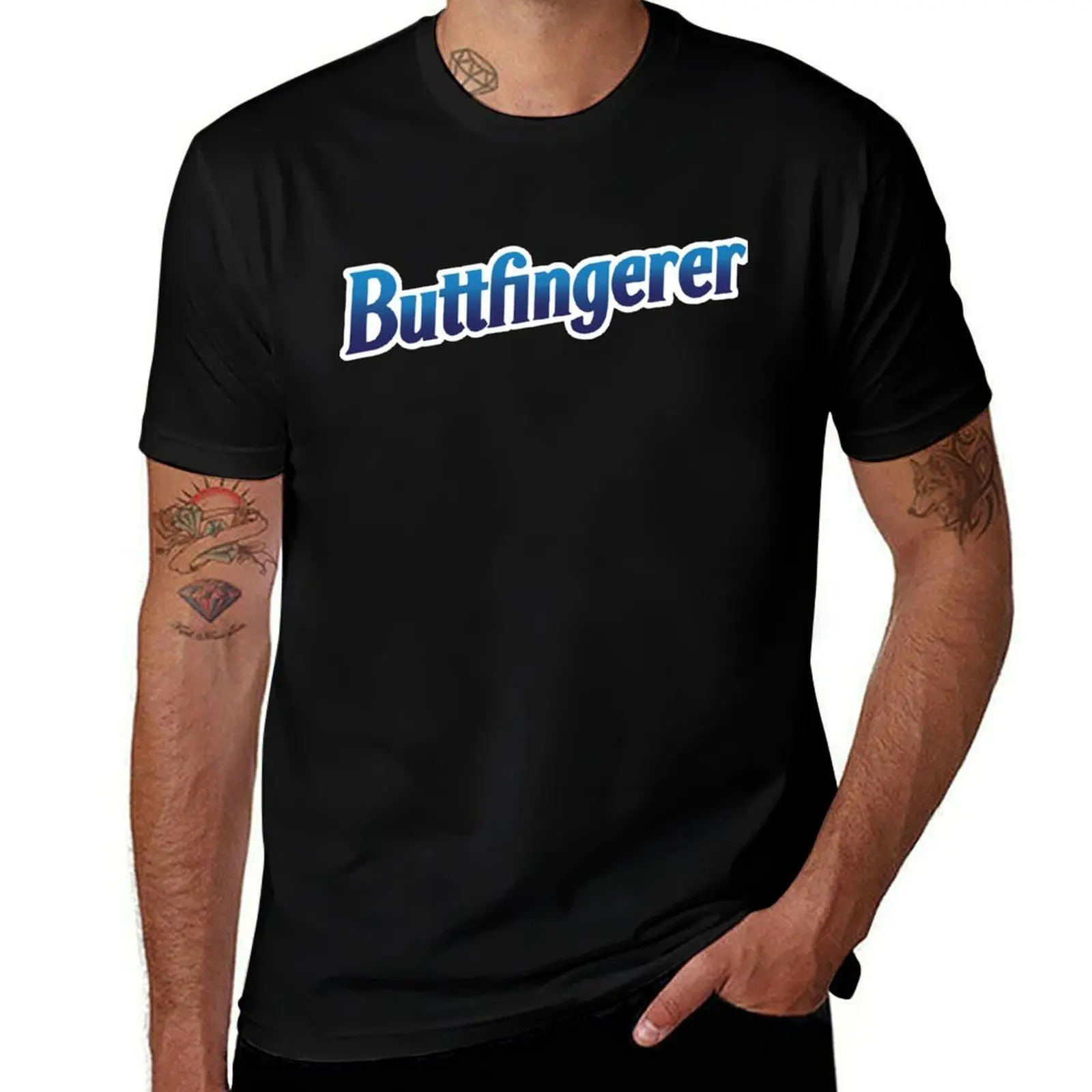 

Buttfingerer T-Shirt sports fans summer clothes sweat mens designer t shirt