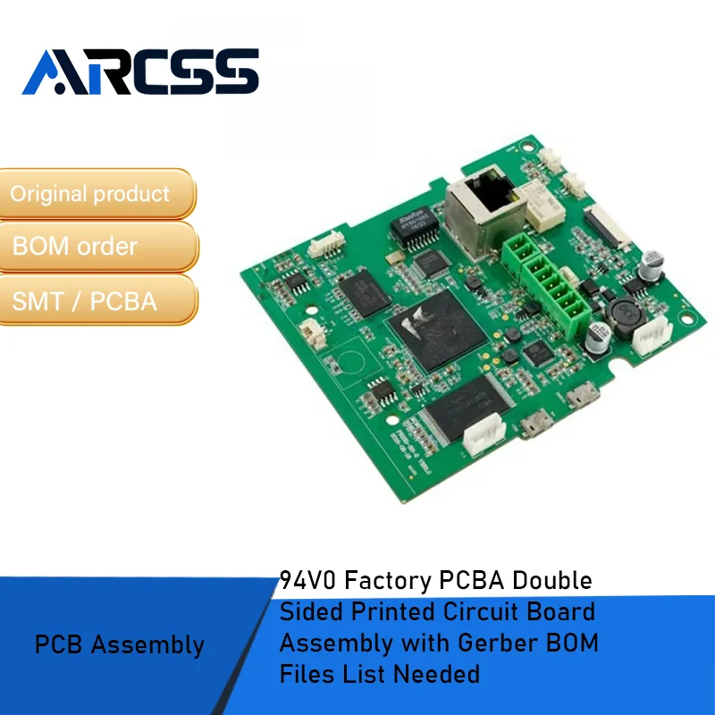 

94V0 Factory PCBA Double Sided Printed Circuit Board Assembly with Gerber BOM Files List Needed