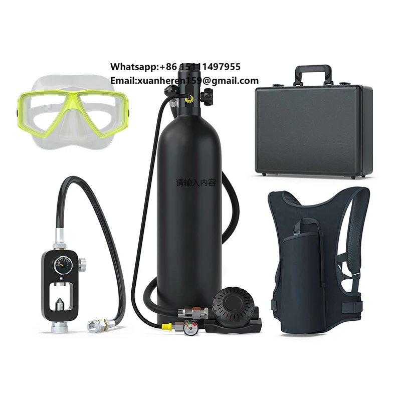 

Diving Equipment Scuba Diving air Oxygen tank 2L New Mini tank Dive scuba Set
