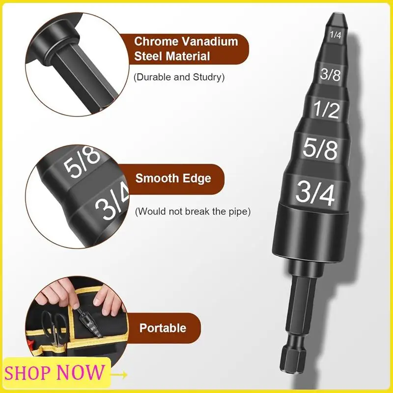 5-In-1 HVAC Repair Tool, 2PCS Air Conditioner Copper Pipe Tube Expander Soft Copper Tubing Swaging Tool Easy To Use