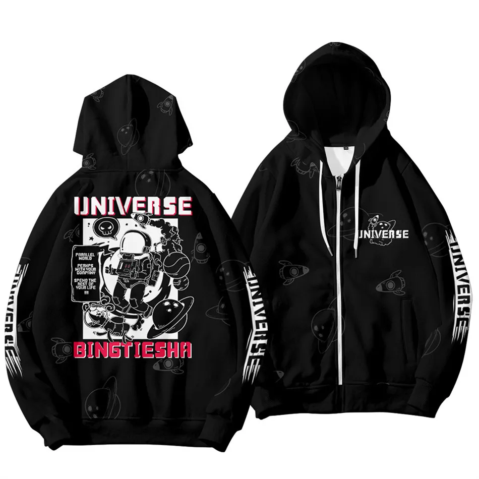 

3 To 14 Years kids Hoodies Space Astronaut Clothing Boys Girls Hoodie Sweatshirt Harajuku Streetwear Jacket Children Coat